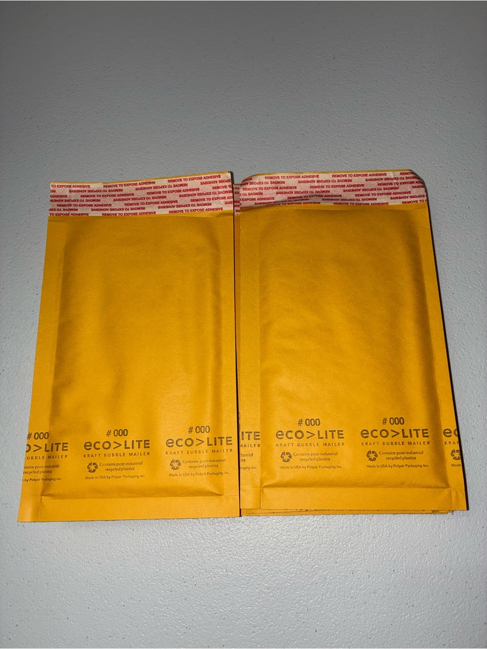 Yellow Bubble Mailers 6x9 (10count)